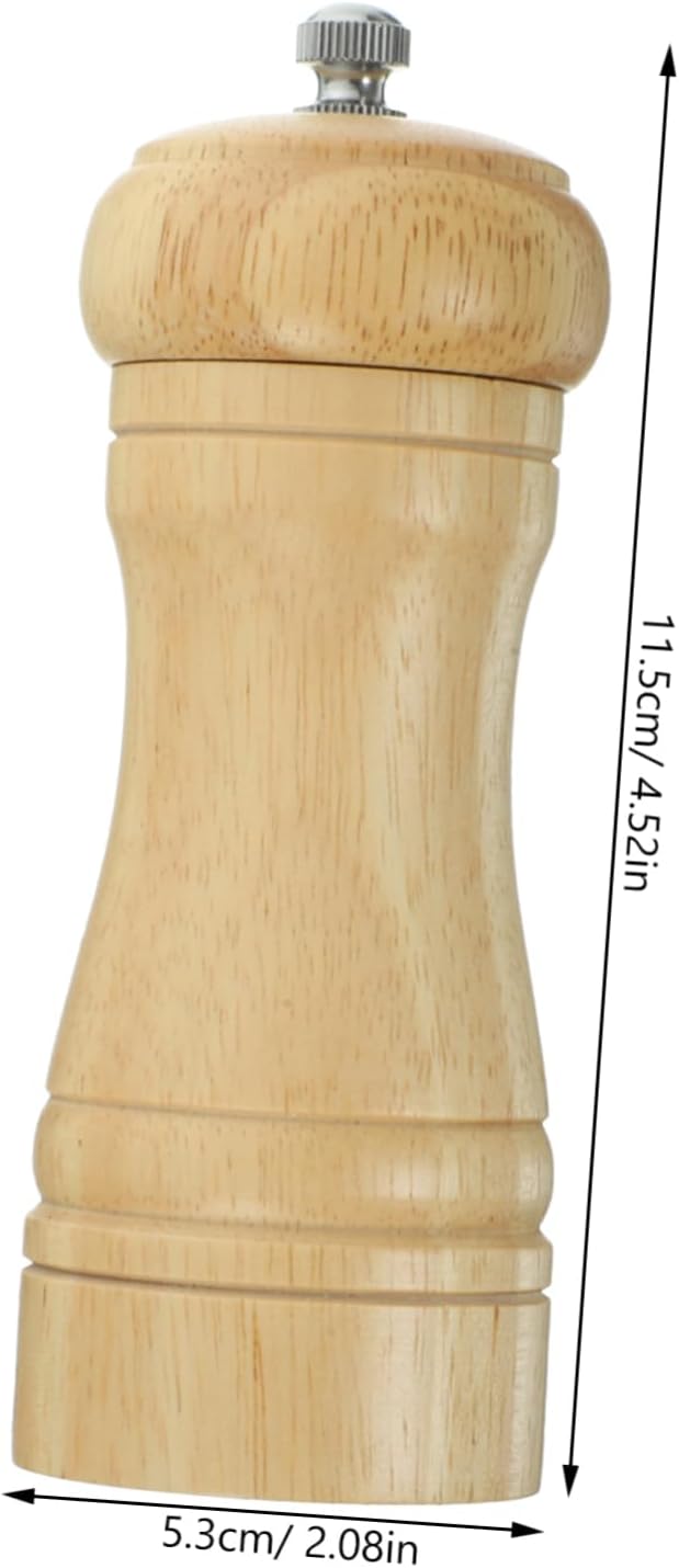 4-inch Manual Pepper Mill Set Salt Pepper Refillable