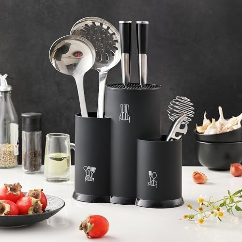 JJOO 3-in-1 Knife Holder Kitchen Organization