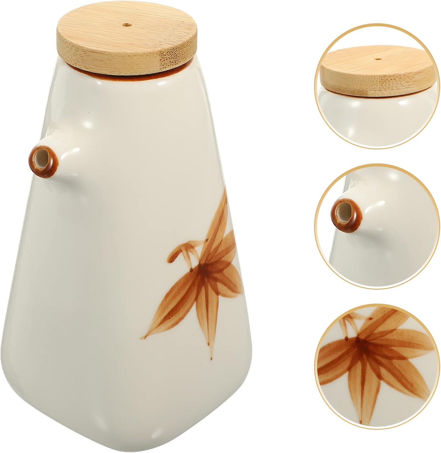 SHERCHPRY Hand-Painted Multi-Use Oil Vinegar Dispenser
