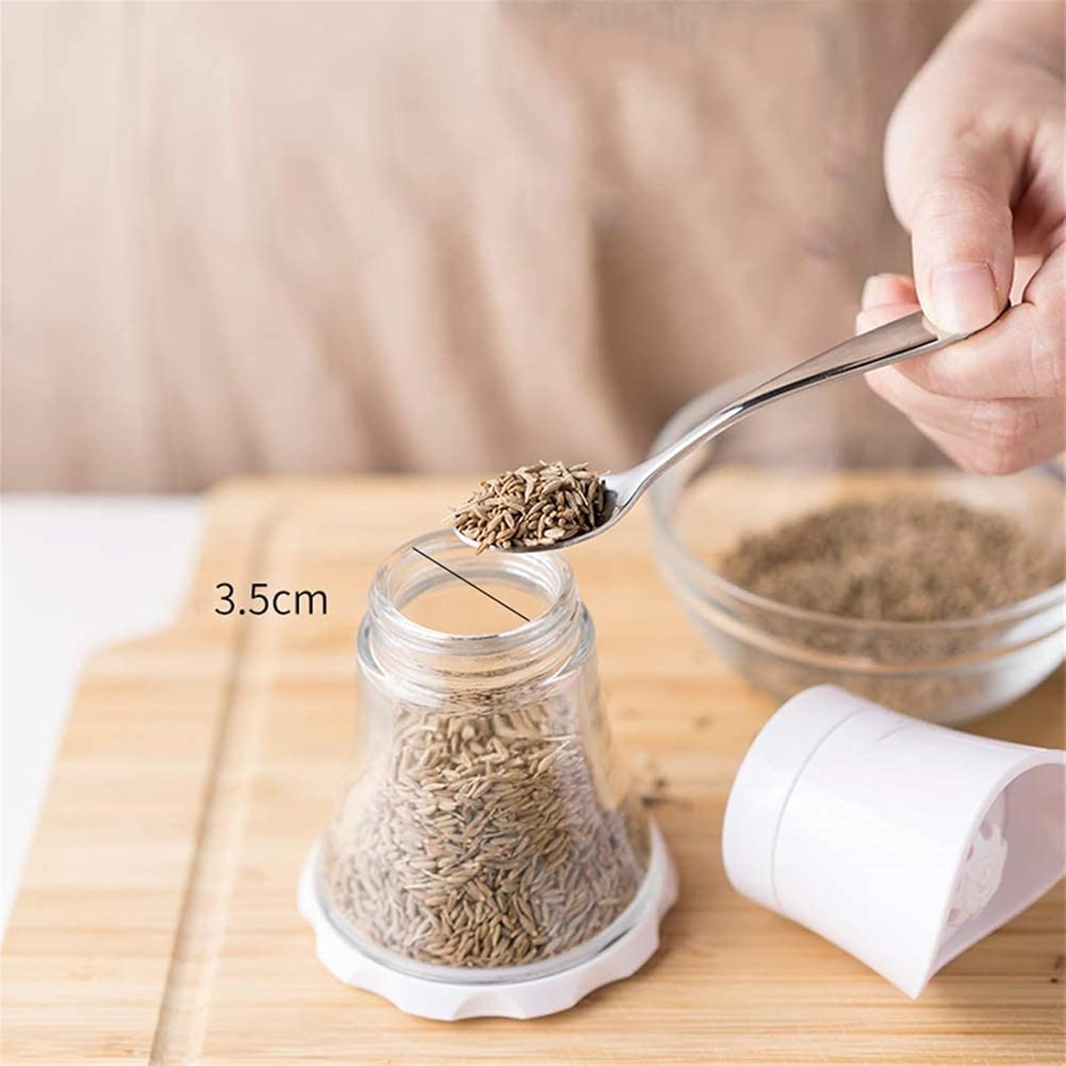 Salt and Pepper Mill Set Adjusted Coarseness Manual Salt and Pepper Grinder Set