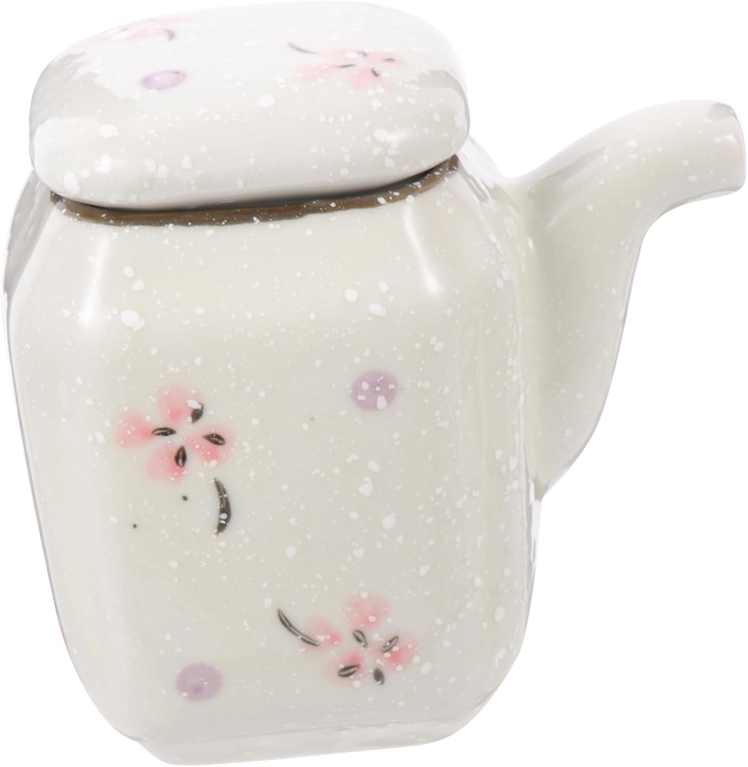 Zerodeko Ceramic Hand-Painted Soy Sauce Pot