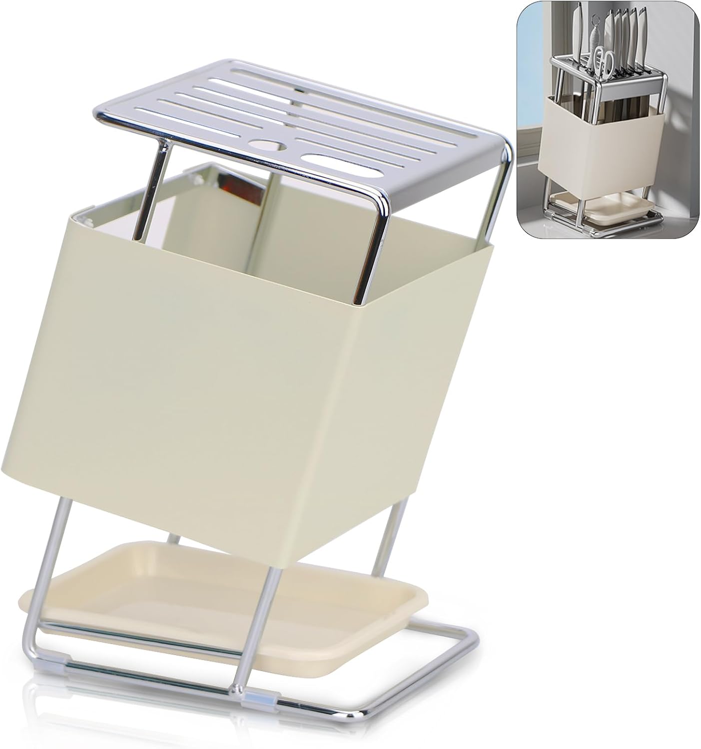 Stainless Steel Knife Holder with Slots KoudHug