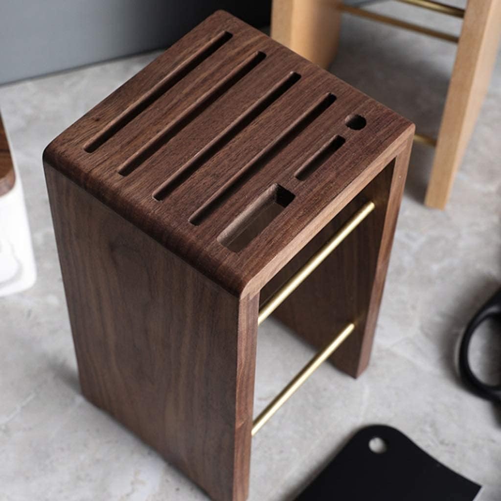 ZAEGO Kitchen Knife Holder Solid Wood Knife Block for Kitchen Accessories