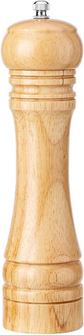 Adjustable Wood Pepper Grinder with 8-inch Blade