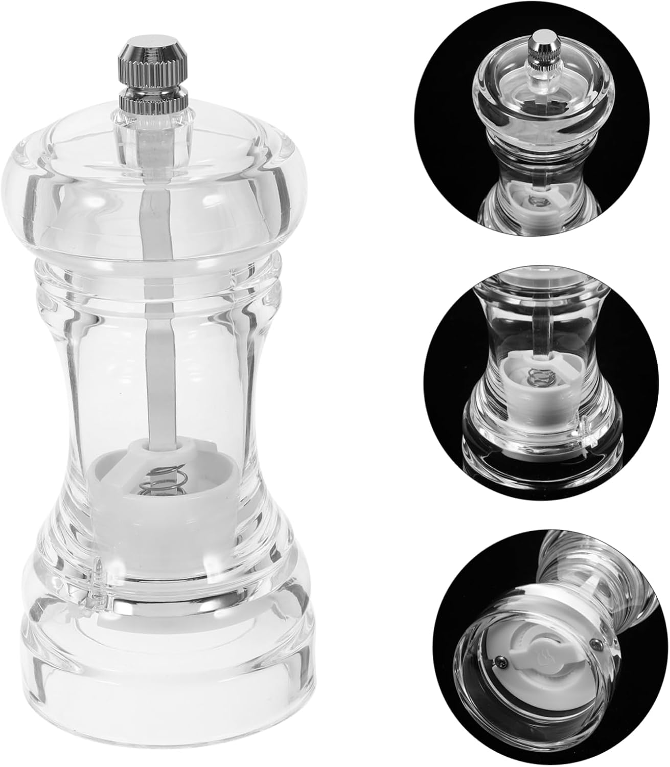Acrylic Condiment Bottle Pepper Mill Shaker Salt Pepper Mill Set