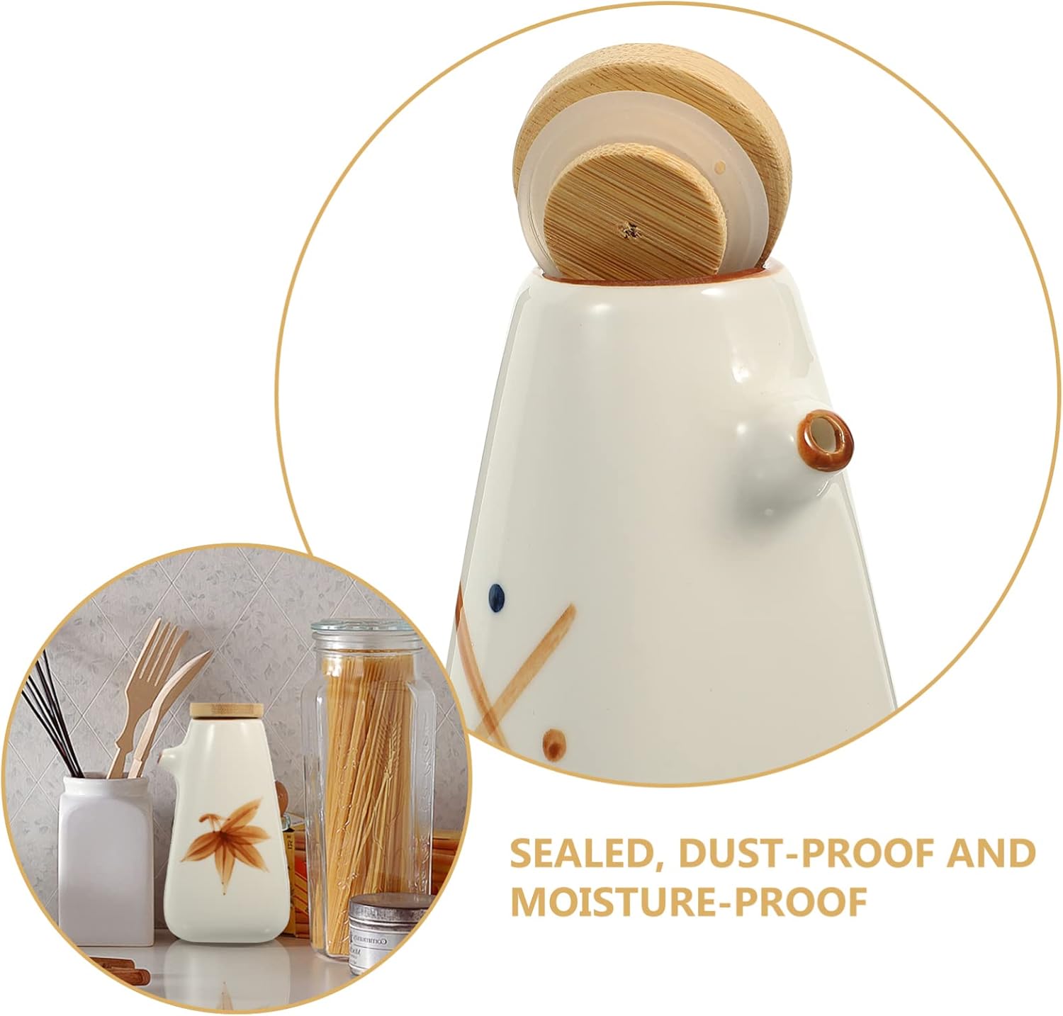 Elegant Ceramic Oil Dispenser for Kitchen Dining