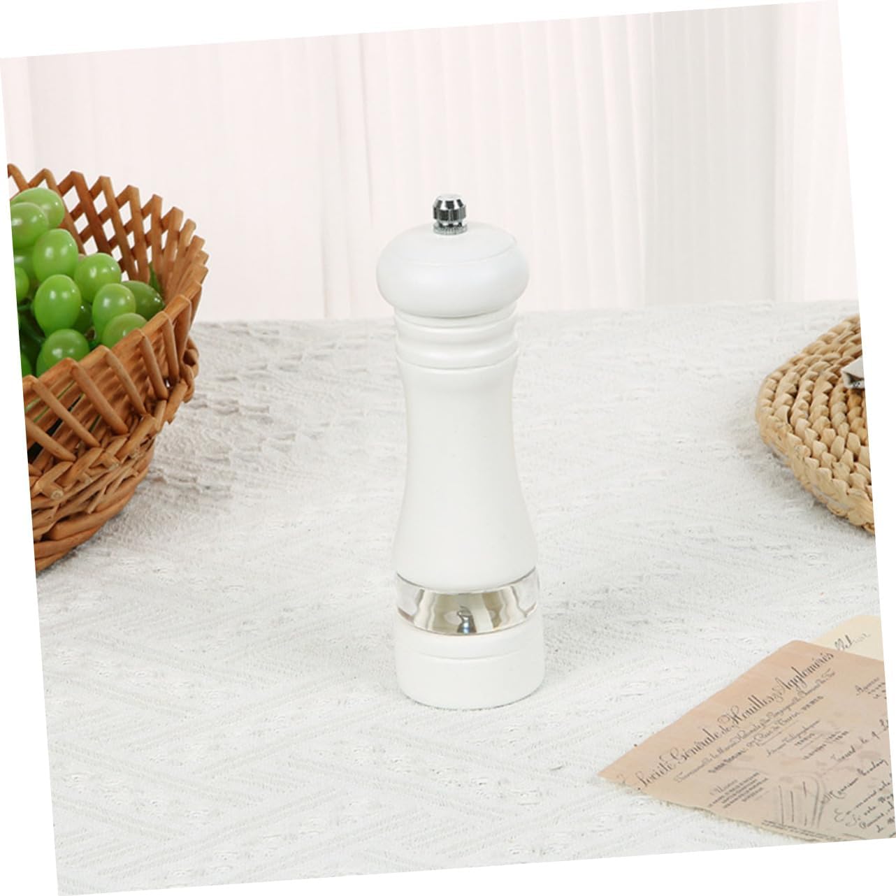 Manual Pepper Mill 6-Inch Set for Sea Salt Shaker