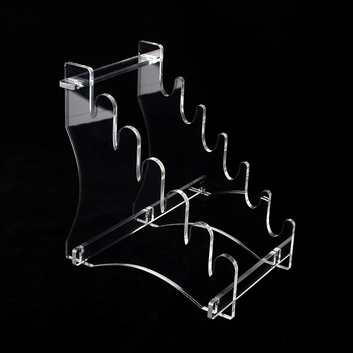 Dagger Stand - Transparent acrylic knife display case for 6 knives