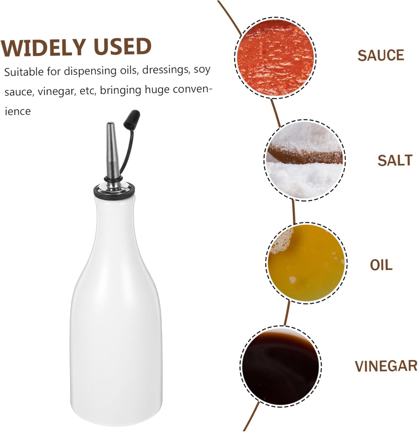 Ceramic Oil Dispenser for Kitchen Use