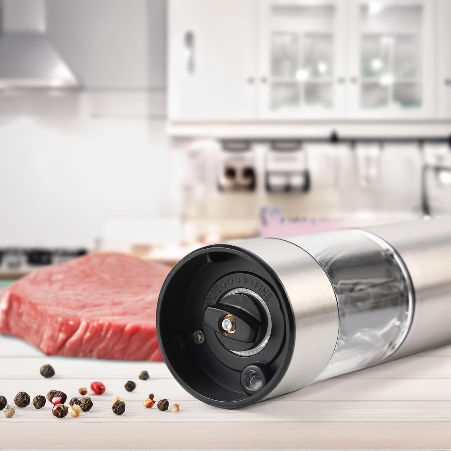 LASIEYO Electric Salt and Pepper Grinder Set