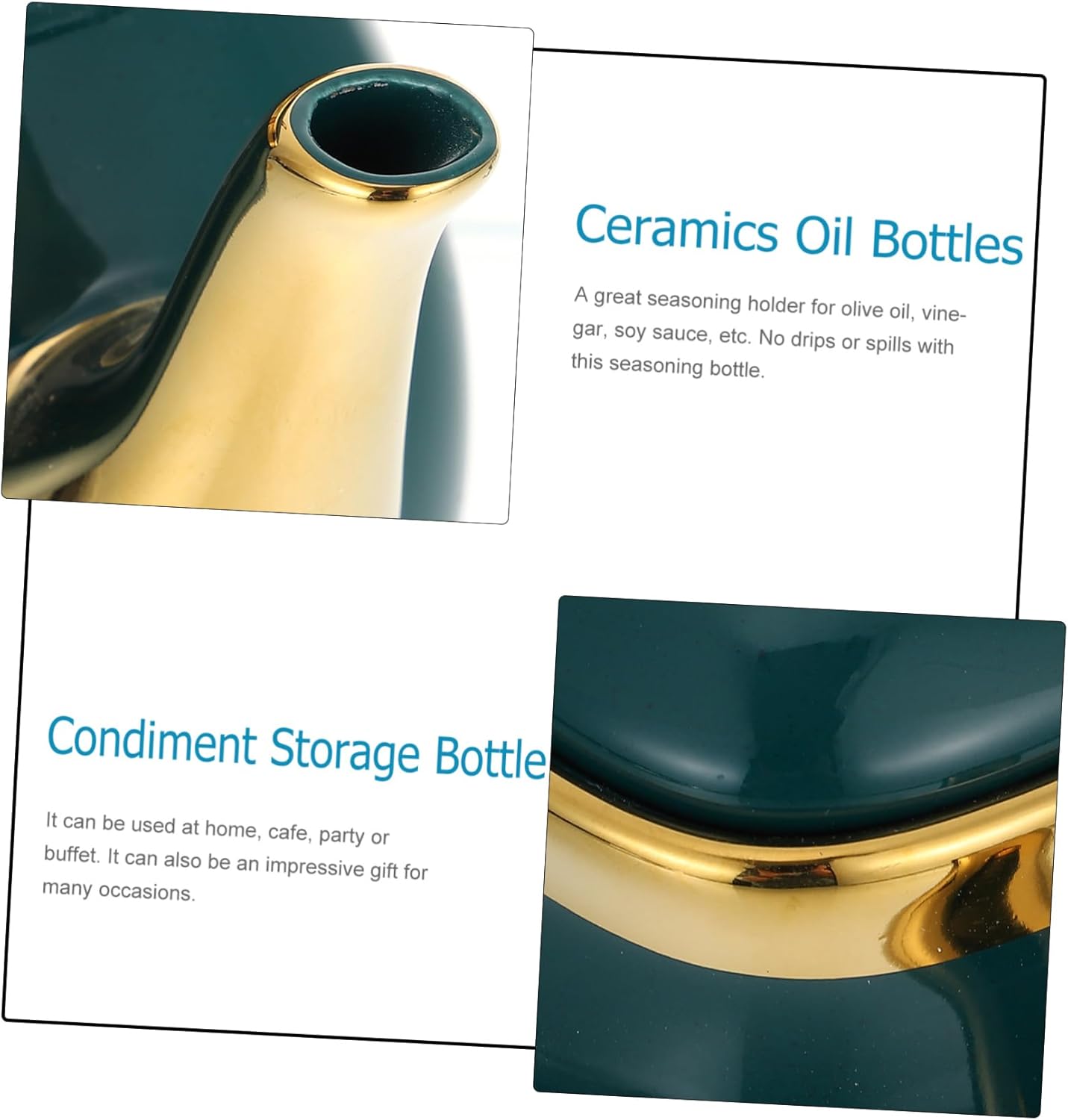 Collbath - Kitchen Condiment Bottles with Proved Unique Design