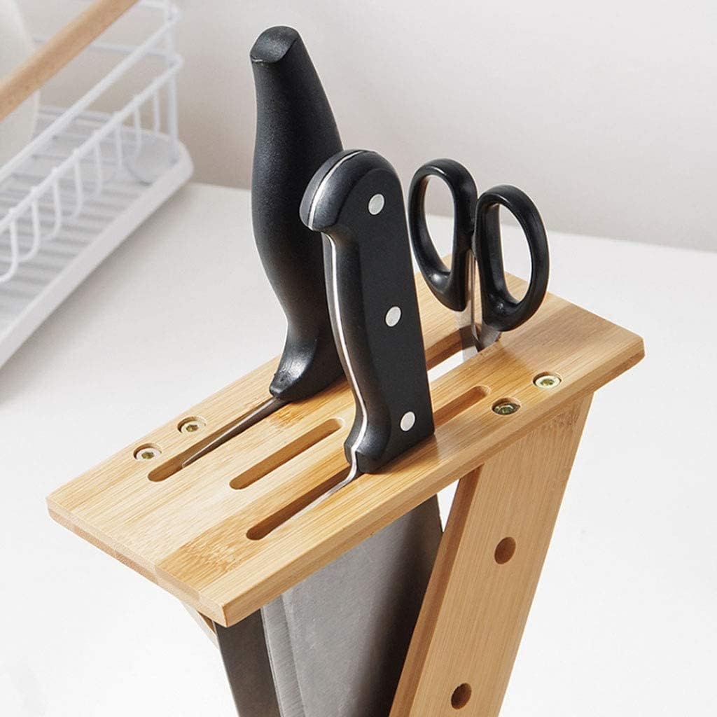 ZAEGO Bamboo Kitchen Knife Block
