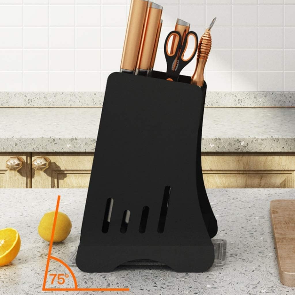 ZAEGO Kitchen Knife Holder Stainless Steel Knife Block for Counter