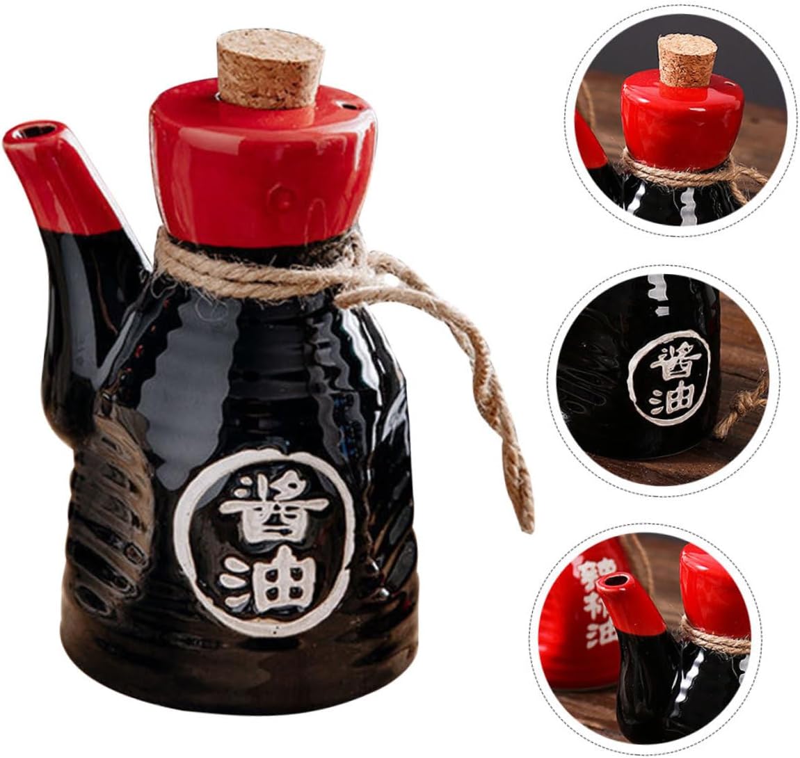Japanese-Style Ceramic Condiment Bottle 200ml
