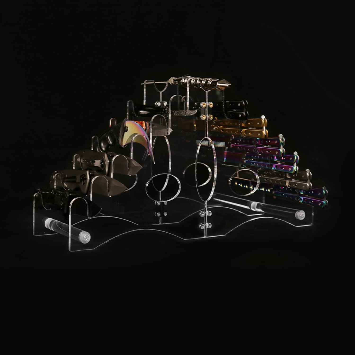 Cool Sleek 12-Pocket Knife Display Case
