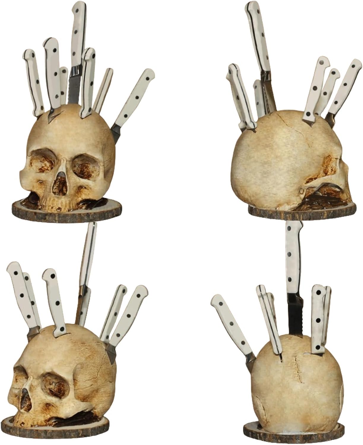 Gothic Spider Halloween Knives Decorative Mulong Skeleton Deck Holder