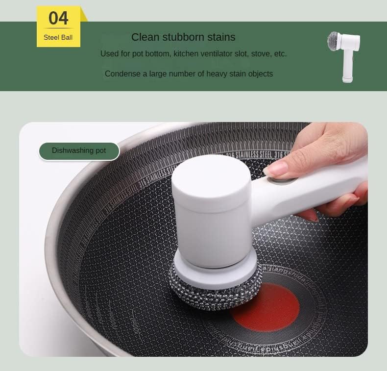 Electric 5-in-1 Spin Scrubber for Tile Sink Shower