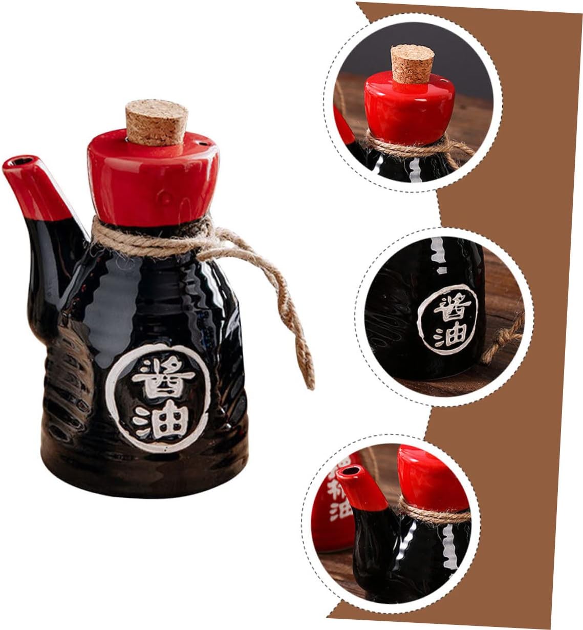 Japanese Design 200ml Ceramic Condiment Bottle