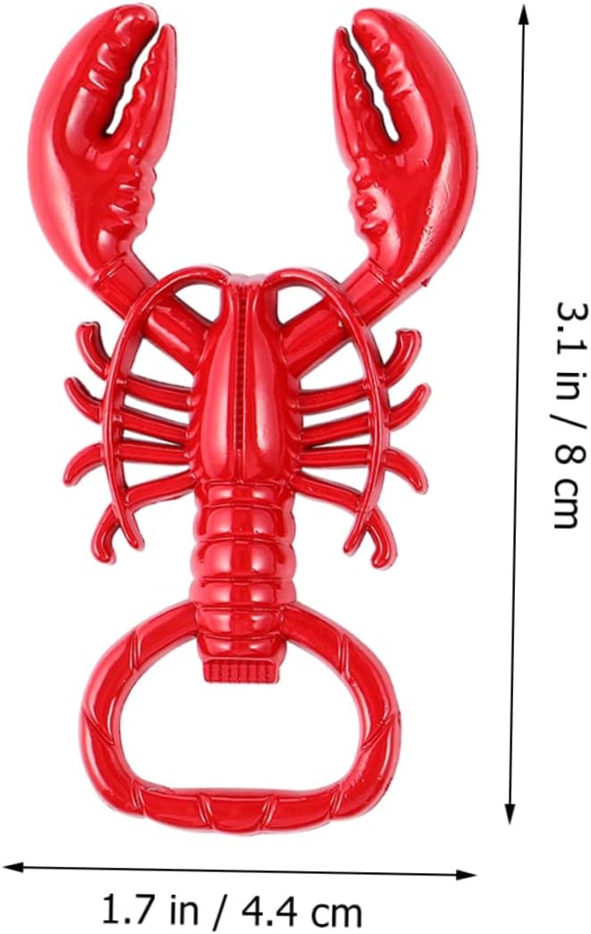 3-Piece Crawfish Bottle Opener Keychain