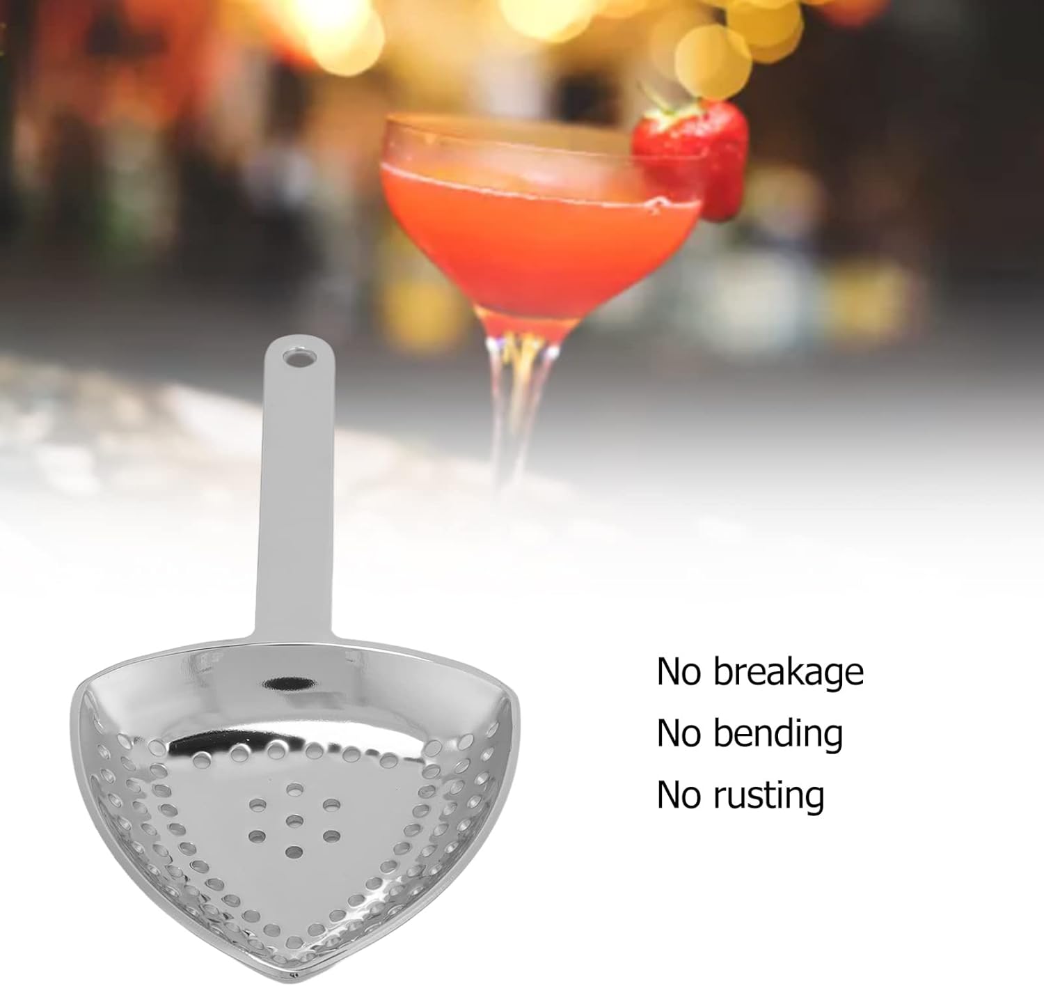 Julep Strainer Stainless Steel Cocktail Shaker Tool