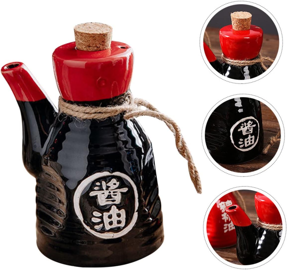 Japanese Design 200ml Ceramic Condiment Bottle