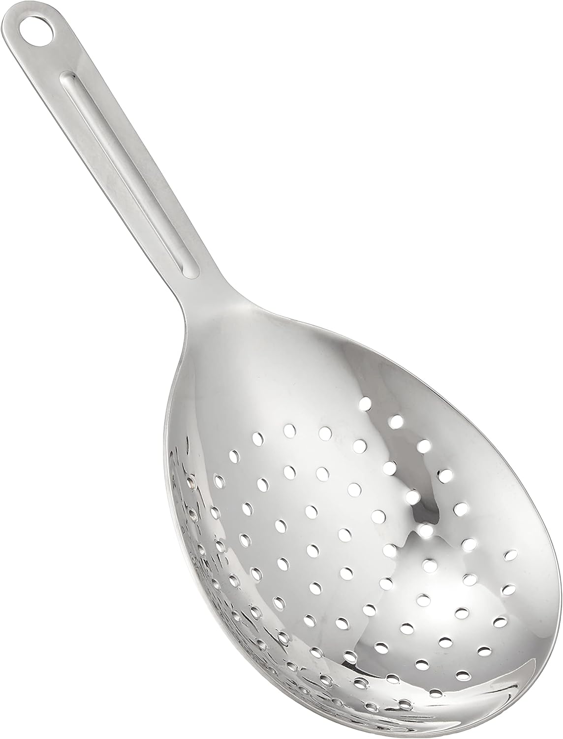 Elegant Mixing Glass Strainer Oval Silver