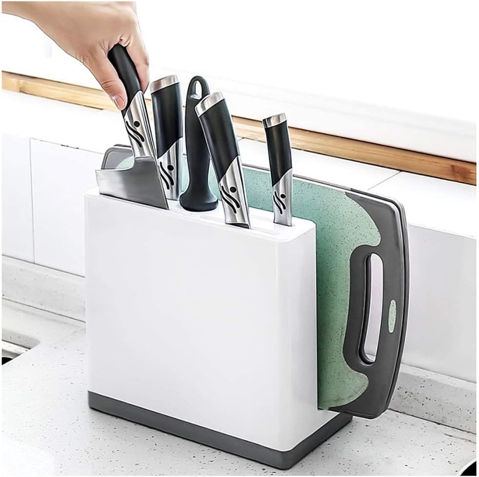 Durable Kitchen Knife Holder with Anti-Grip Handles