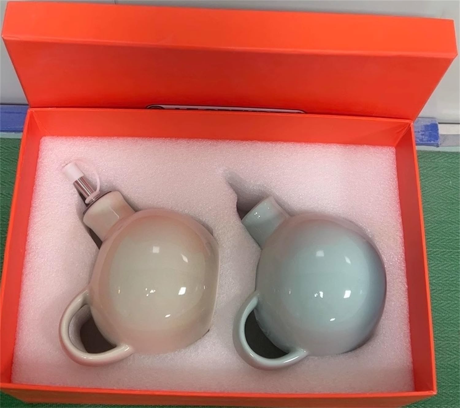 4-in-1 Ceramic Oil Vinegar Dispenser Set