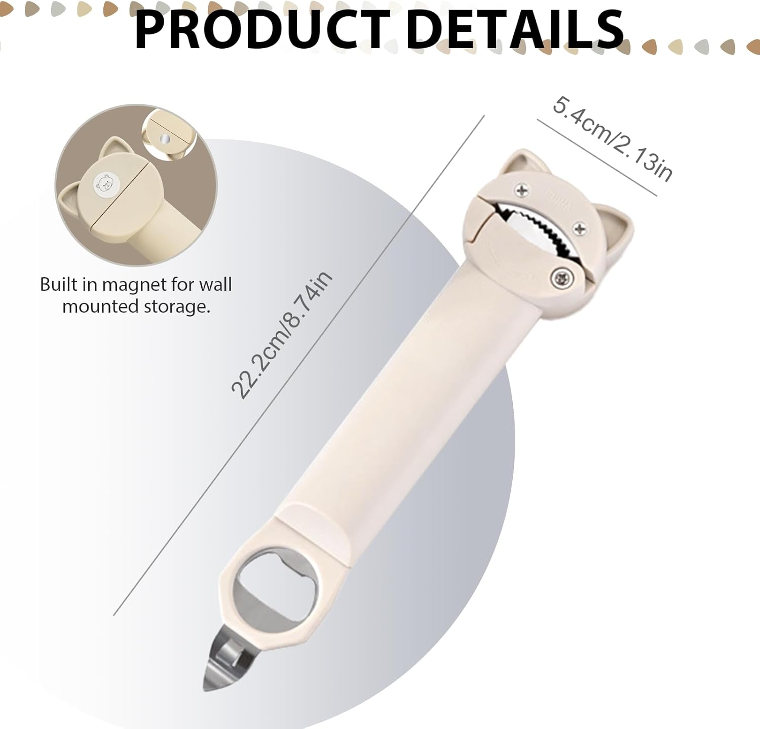 Senior Jar Opener with Reversible Mechanism