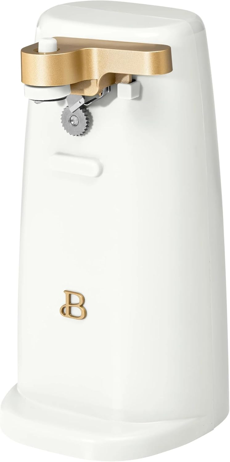 Smooth Electric Can Opener with Sharp Steel Blade for Kitchen Master