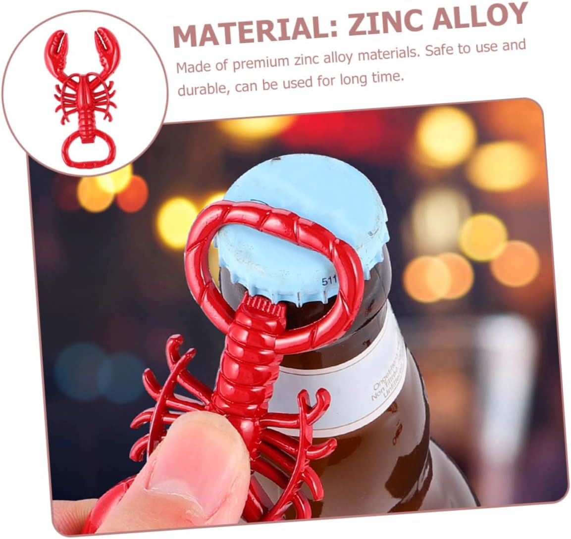 3-Piece Crawfish Bottle Opener Keychain