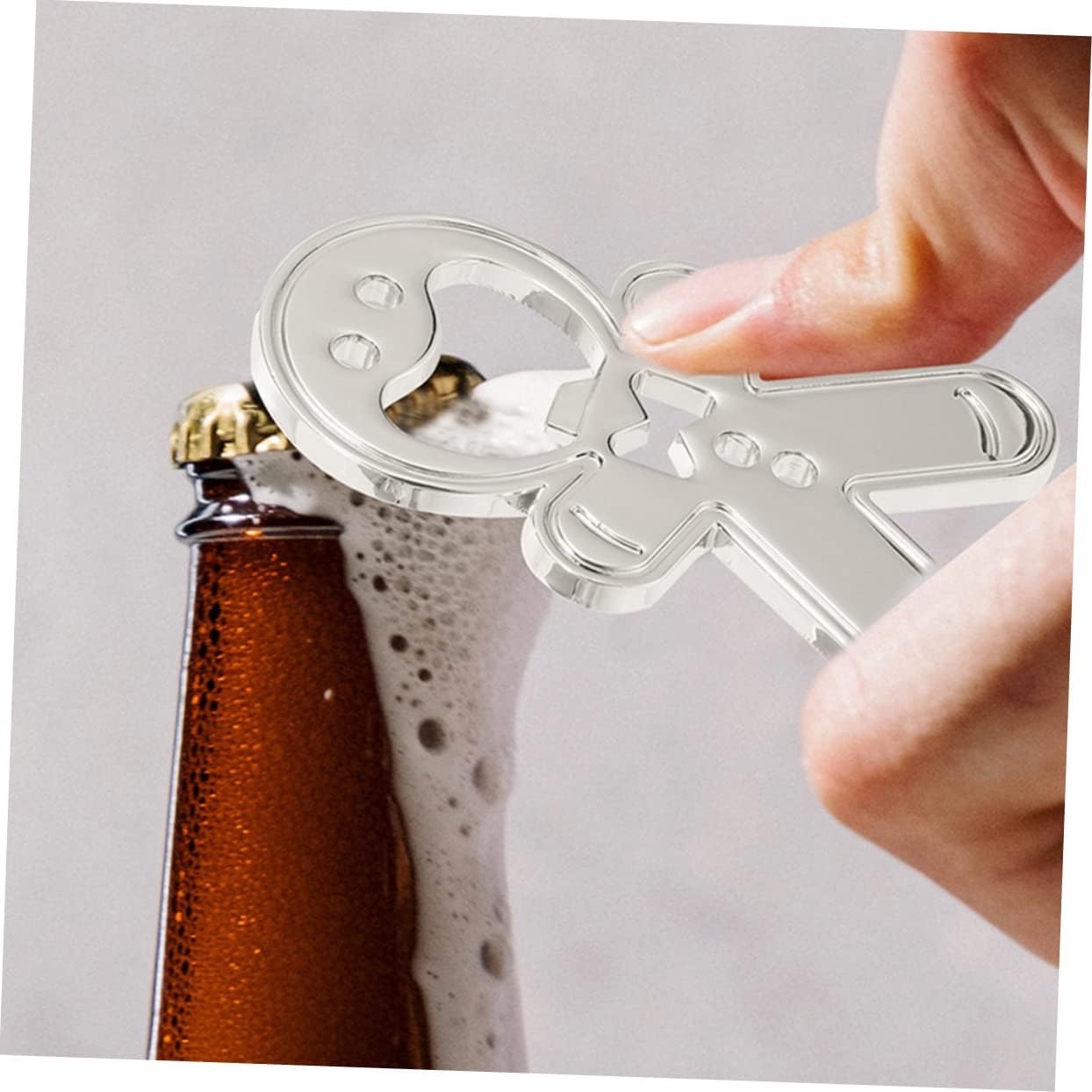 Cabilock 2pcs Zinc Alloy Bottle Opener Keychain