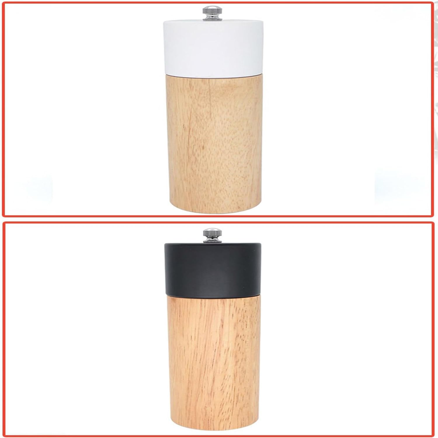 Adjustable Pepper Grinder Salt Mill Set 6 Inch Professional Kitchen Tool