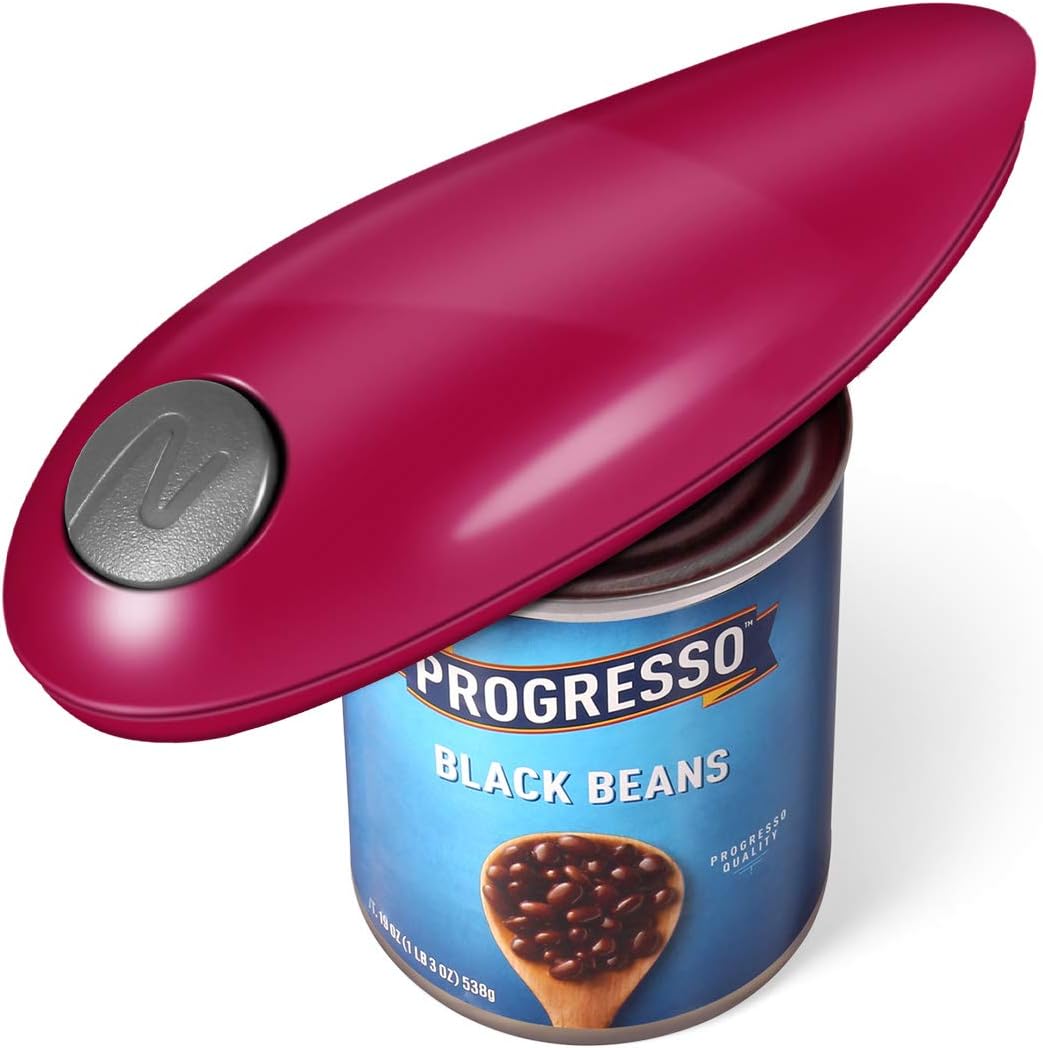 Electric Can Opener Wine Red