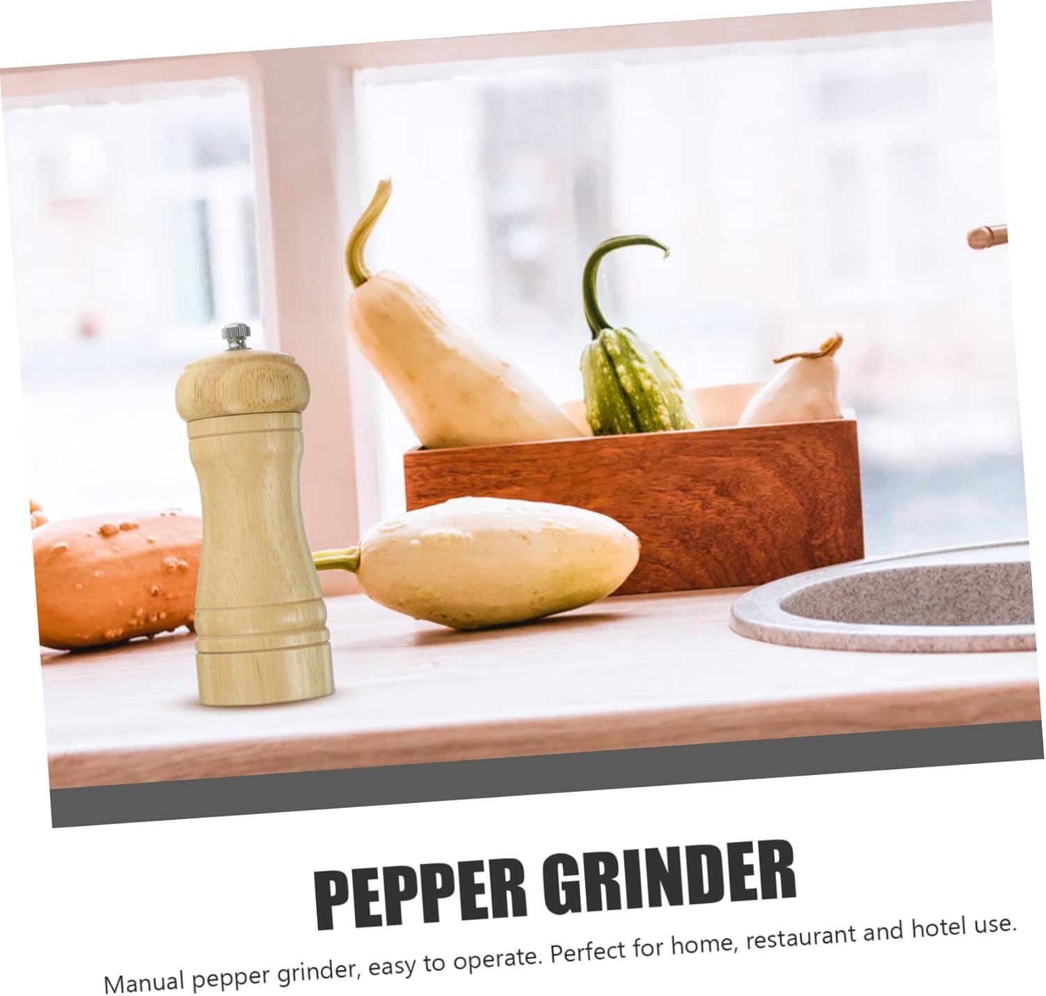 DECHOUS Manual Pepper Mill Set Ceramic Coffee and More