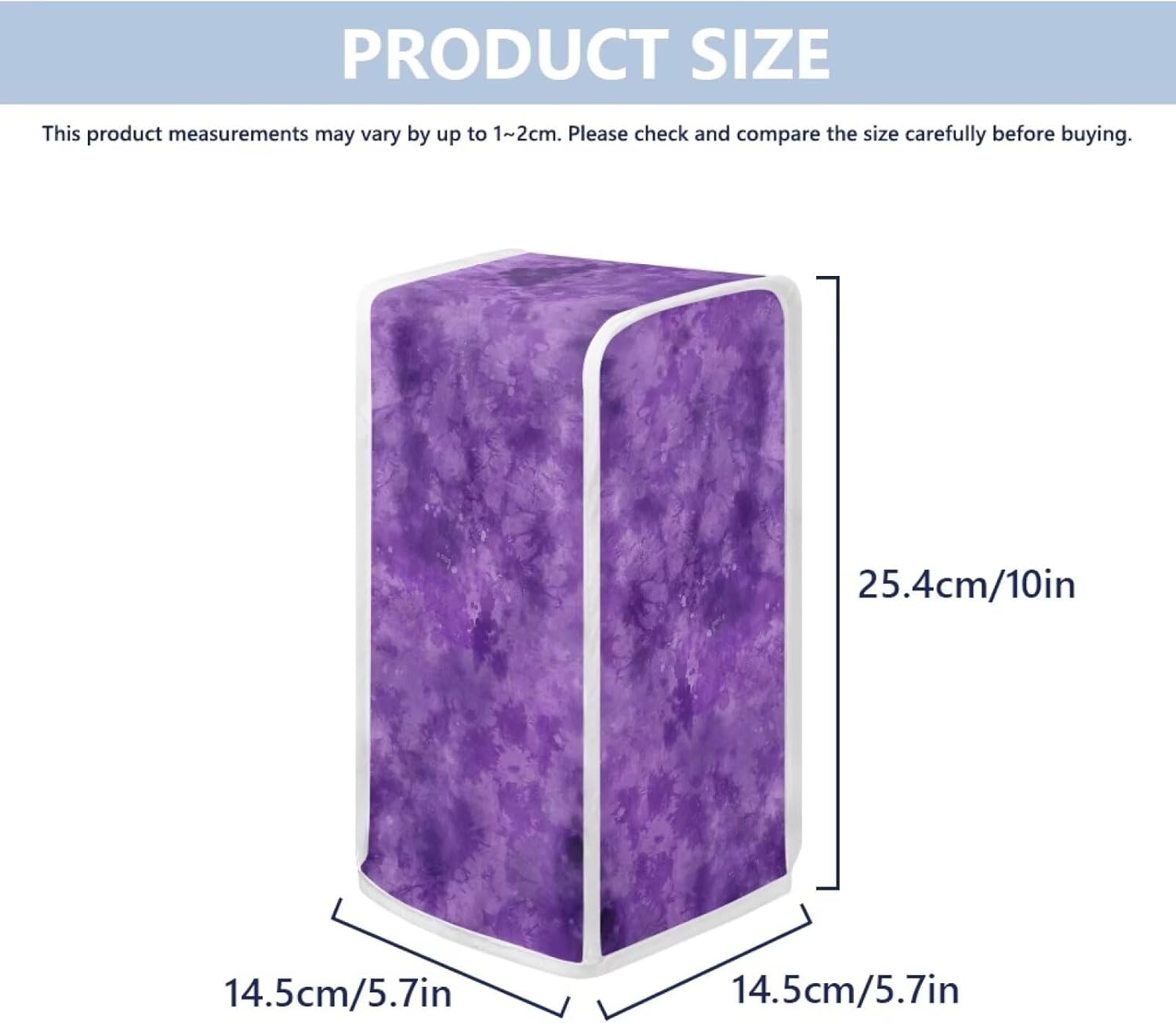 Purple Tie-Dye Can Opener Cover