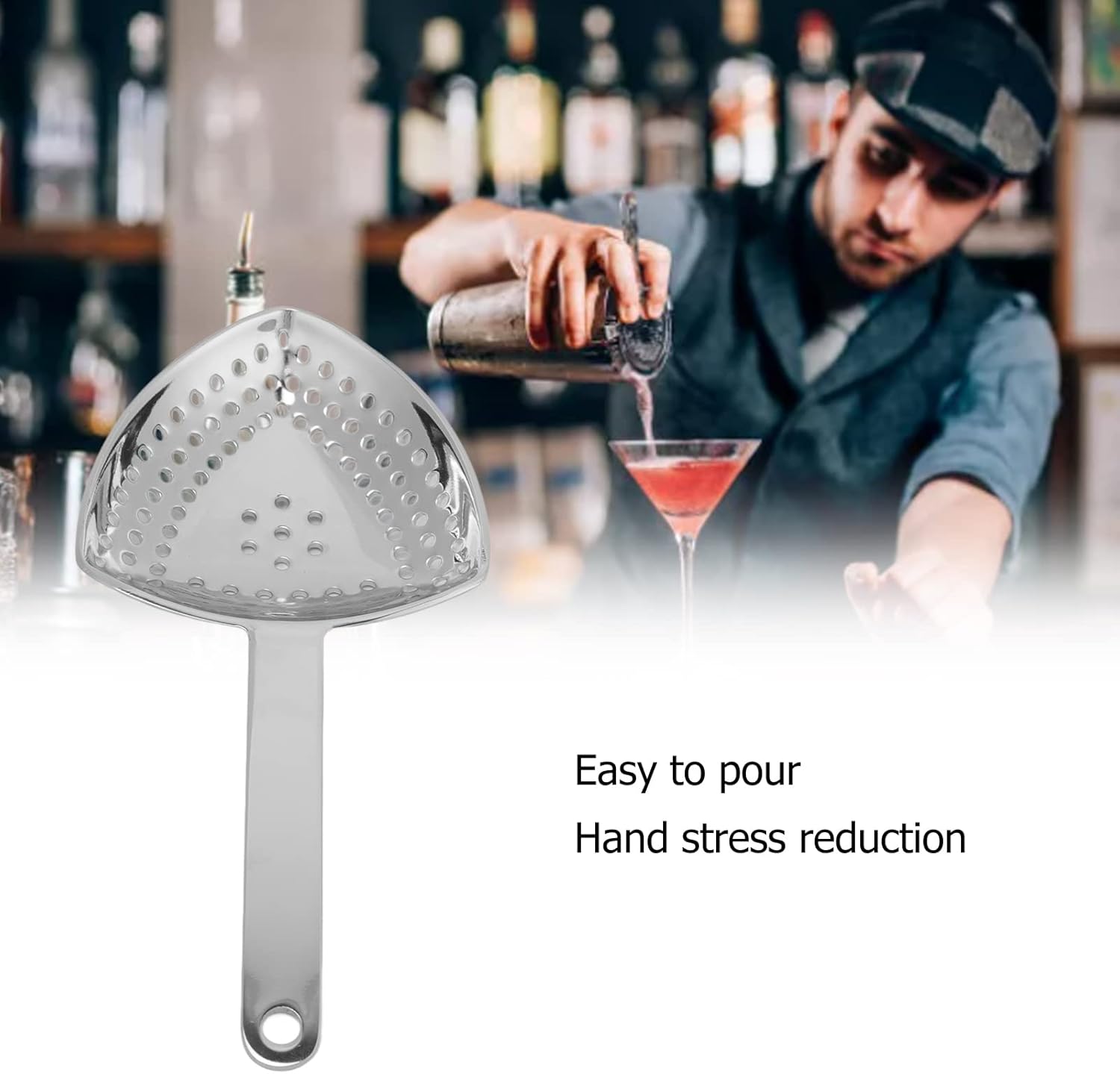 Julep Strainer Stainless Steel Cocktail Shaker Tool