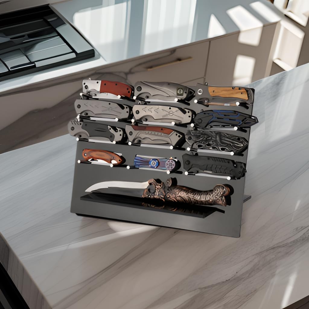 13 Knives Display Organizer Acrylic Storage Rack
