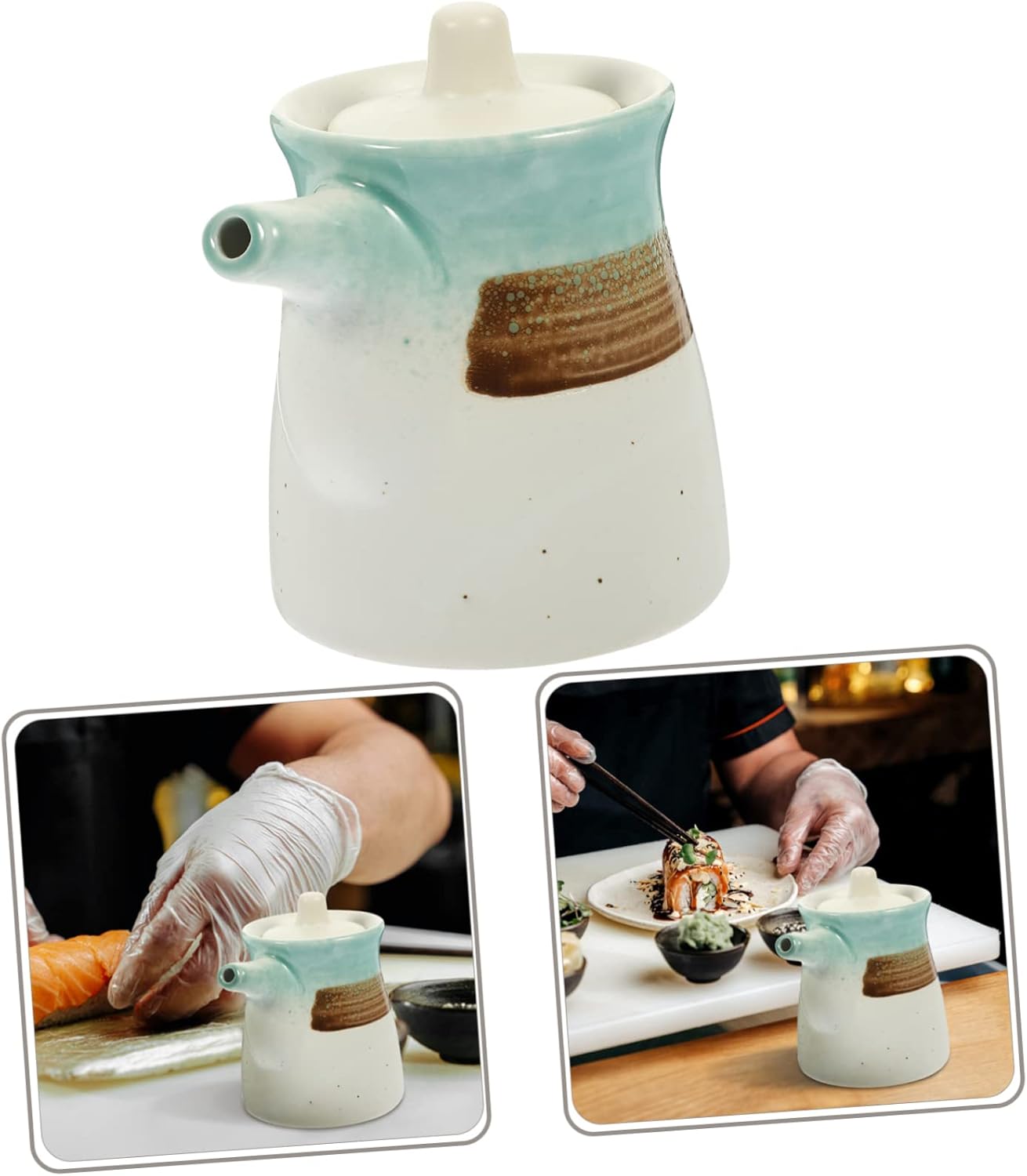 Hoement Ceramic Sauce Dispenser