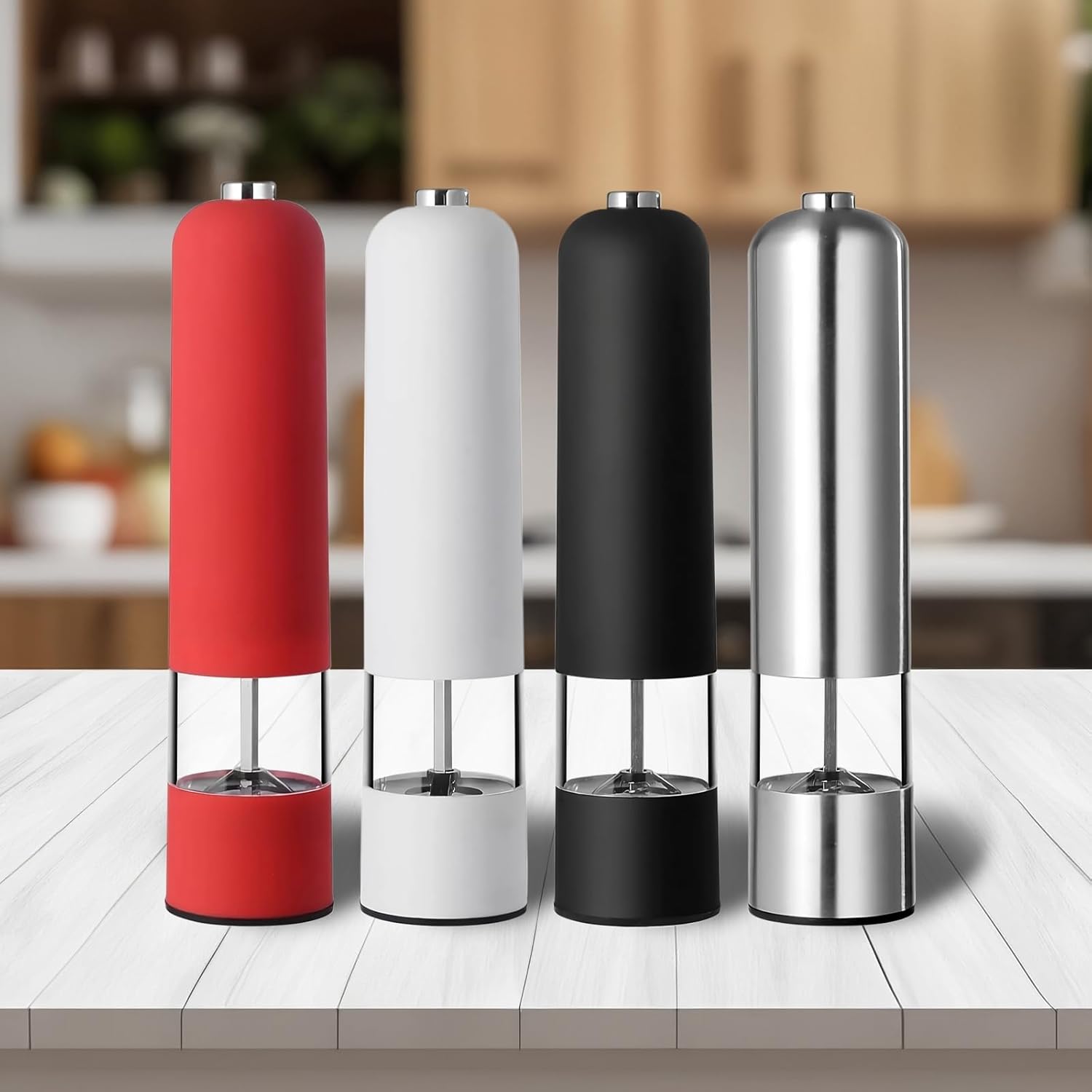 Electric Salt Pepper Grinder Adjustable Coarseness
