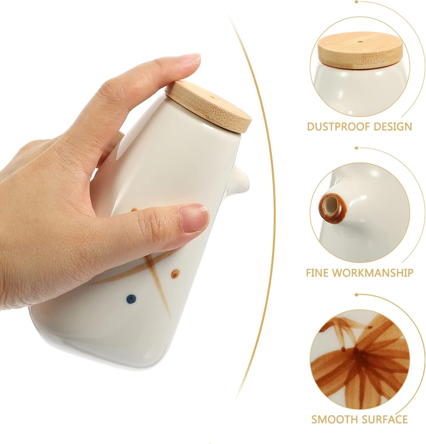 Elegant Ceramic Oil Dispenser for Kitchen Dining
