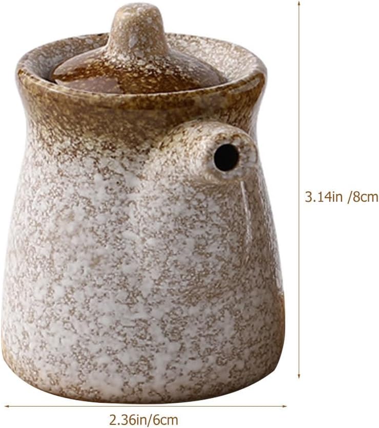 Perfect Oil Dispenser for Home Restaurant Japanese Style Ceramic Pot