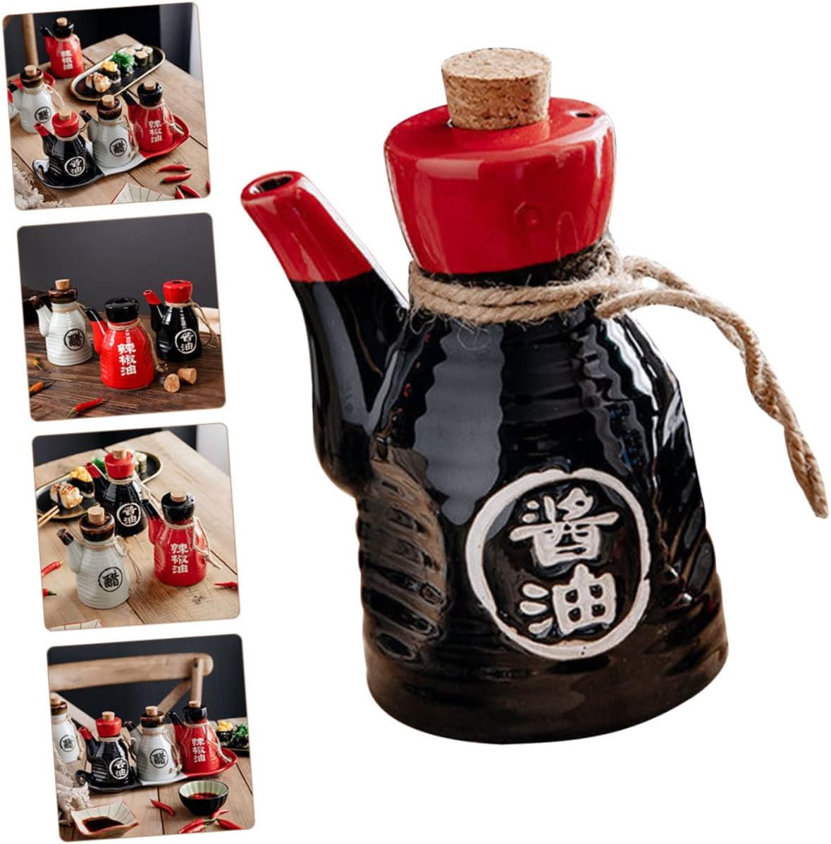 Beautiful Japanese Soy Sauce Ceramic Dispenser for Clean Kitchens