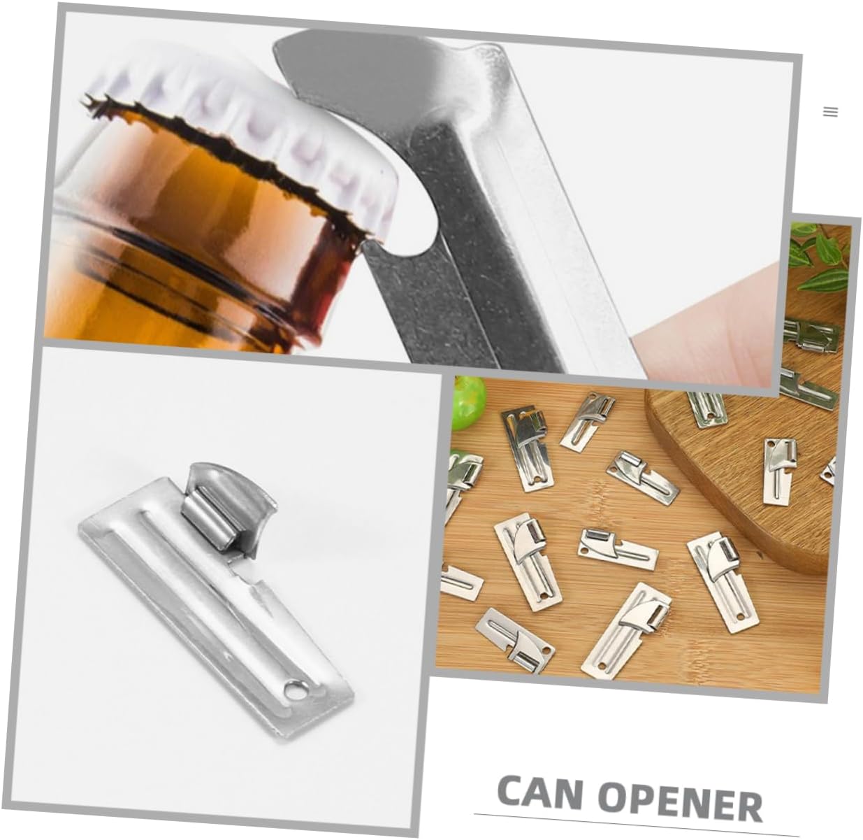 Stainless Steel Can Opener Keychain Pack