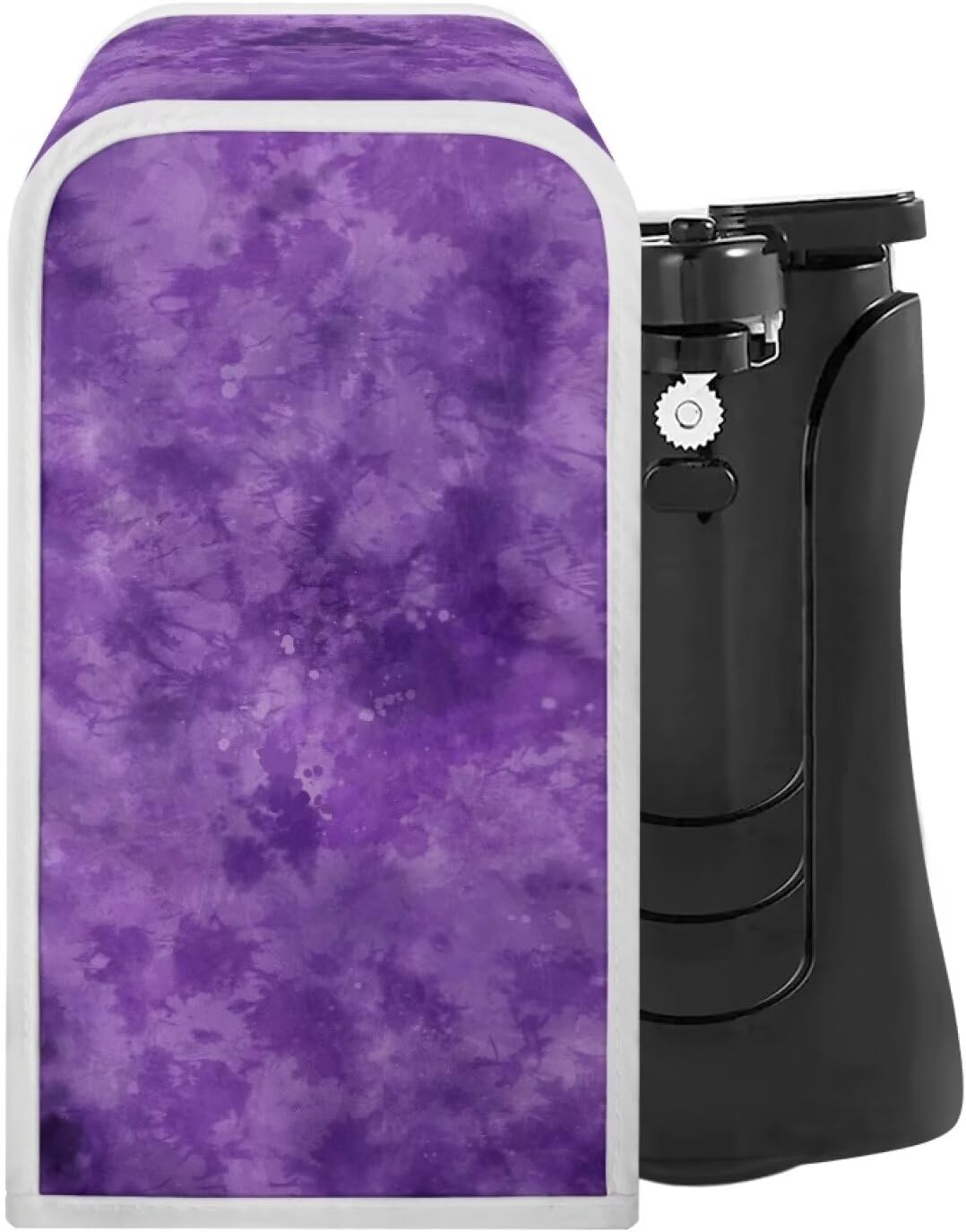 Purple Tie-Dye Can Opener Cover