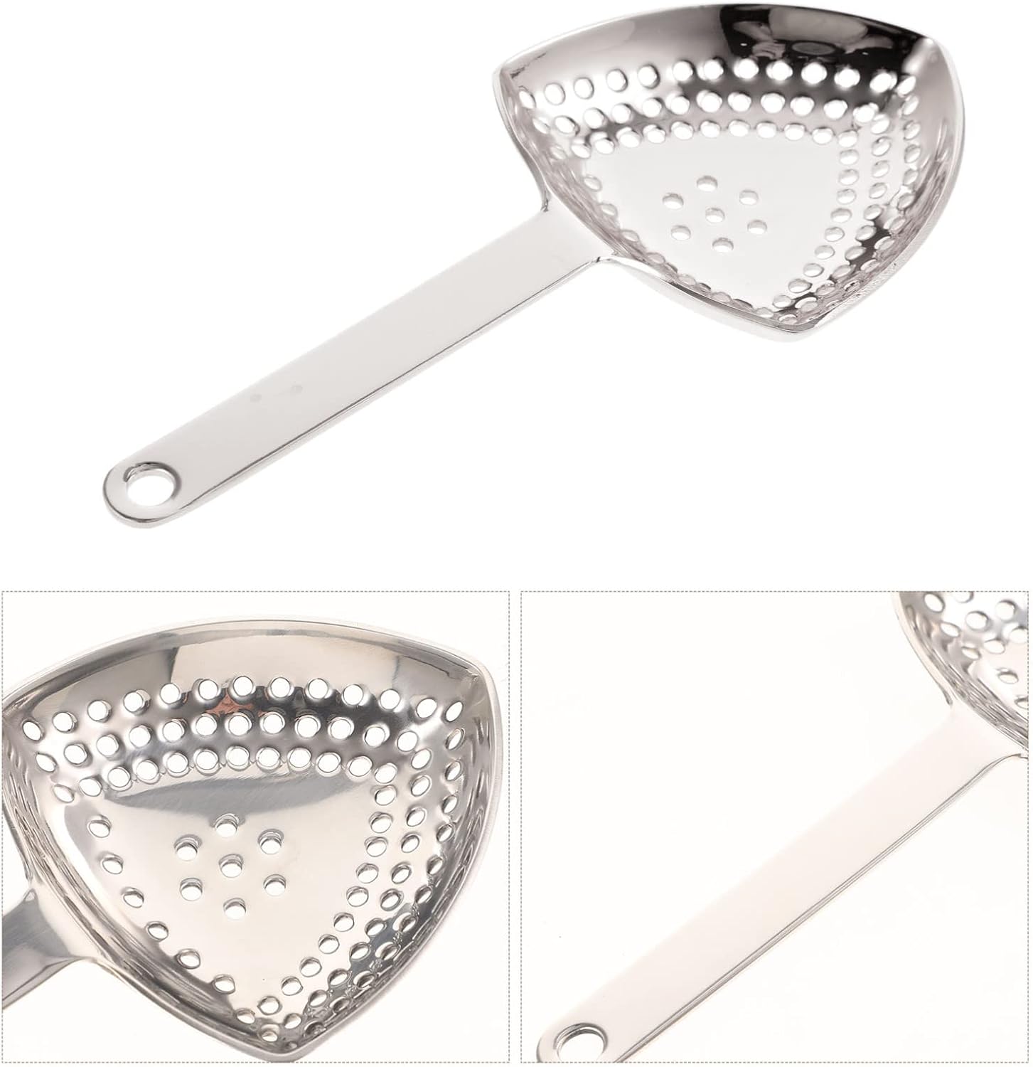 Hemoton Stainless Steel Cocktail Strainer - Bar Kitchen Essential