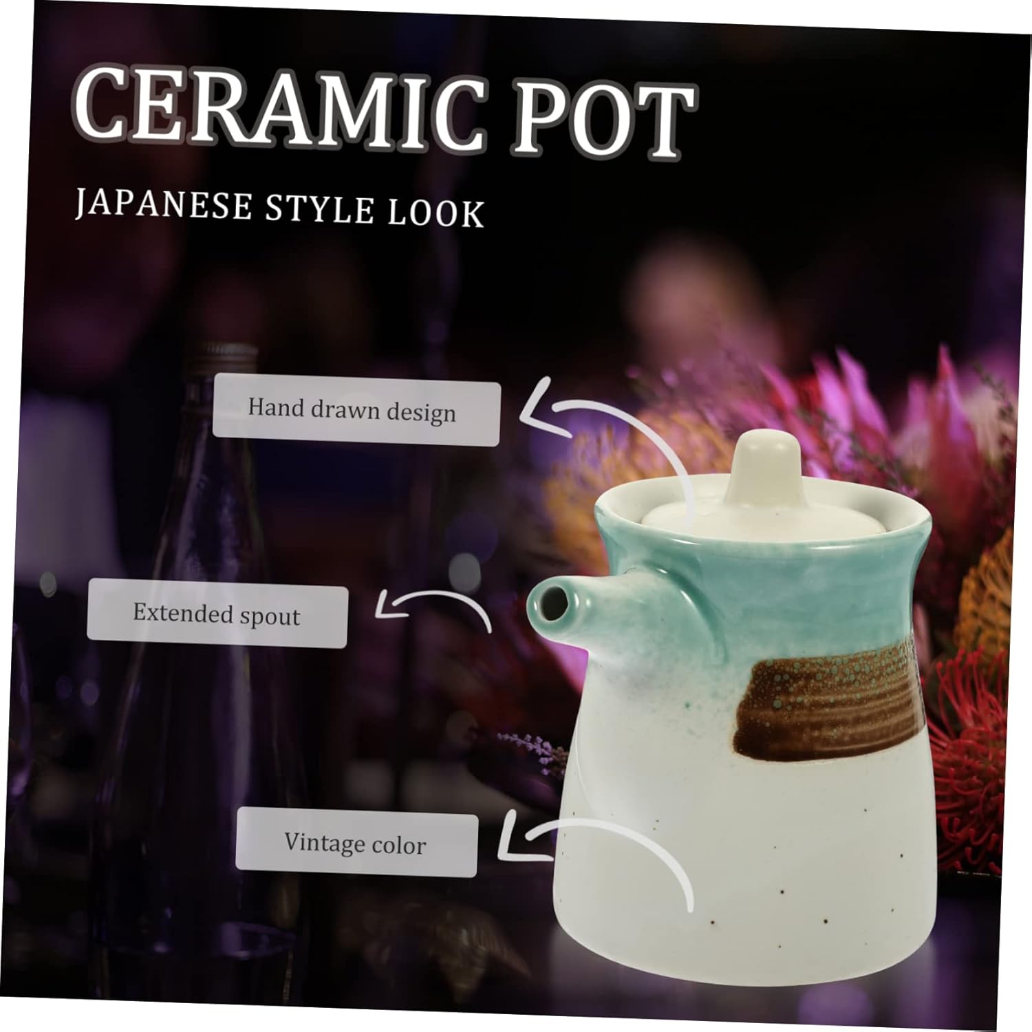 Hoement Ceramic Sauce Dispenser