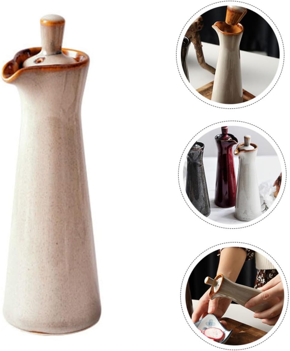 Japanese Pottery Oil Bottle Dispenser