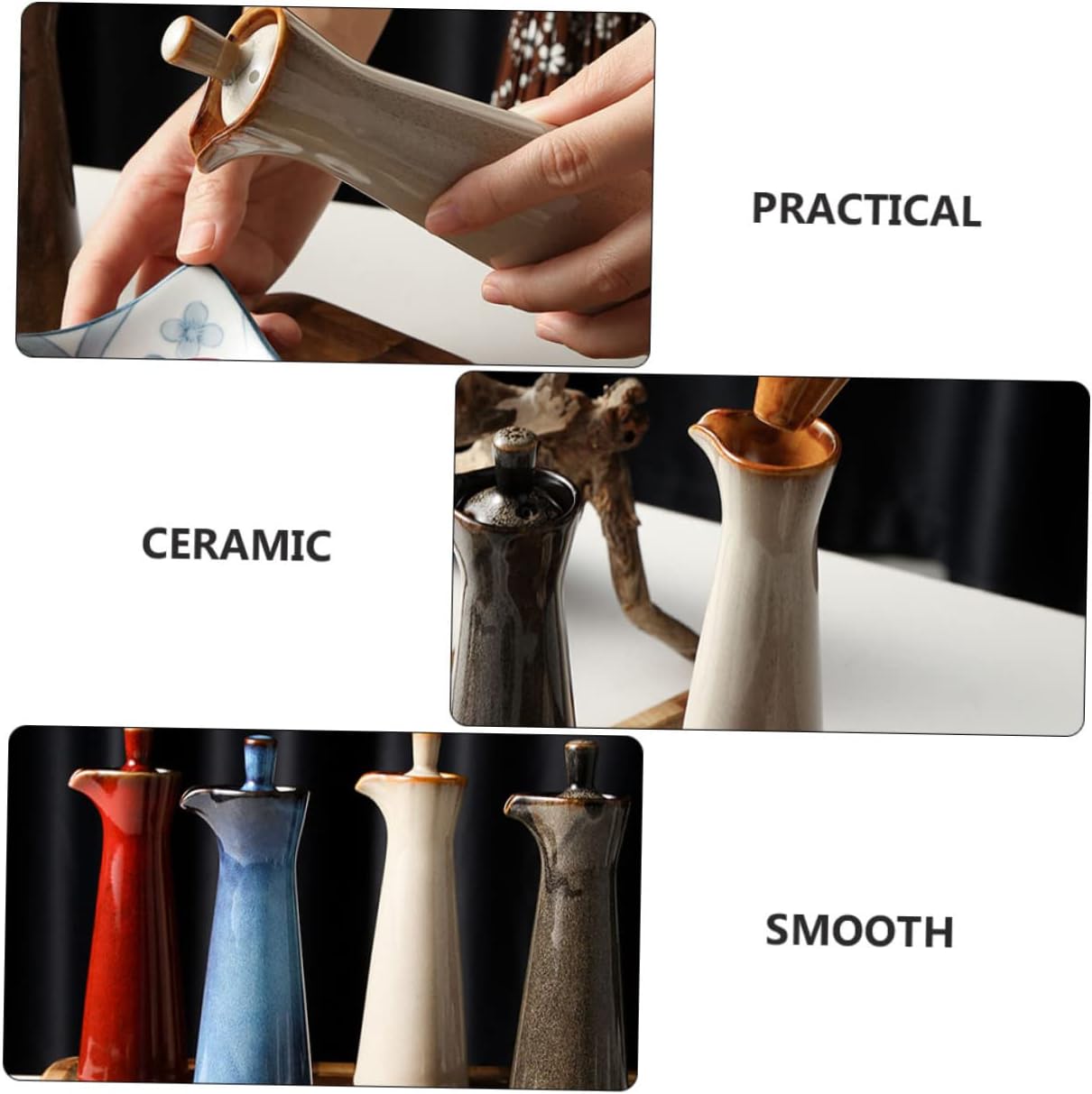 funocya Japanese Ceramic Condiment Storage Bottle