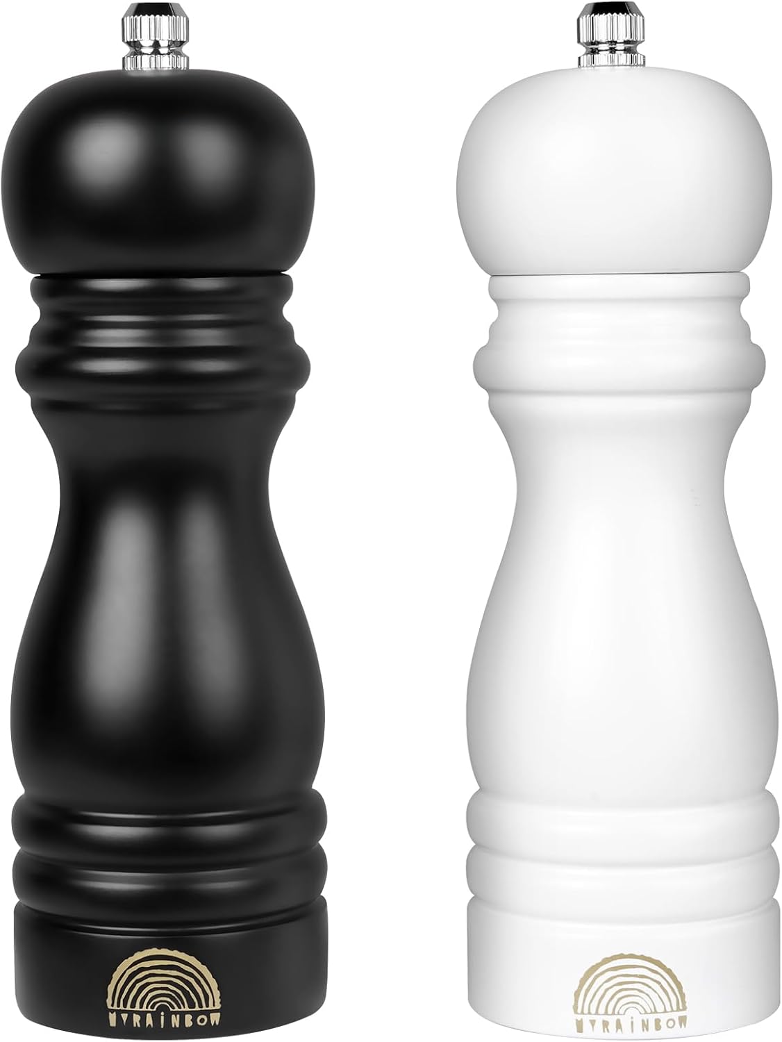 Adjustable Wooden Salt and Pepper Mills for the Home